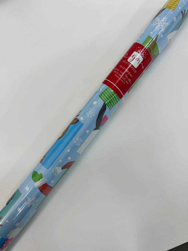 NEW IG Design Christmas Gift Wrap Roll 7M x 69cm