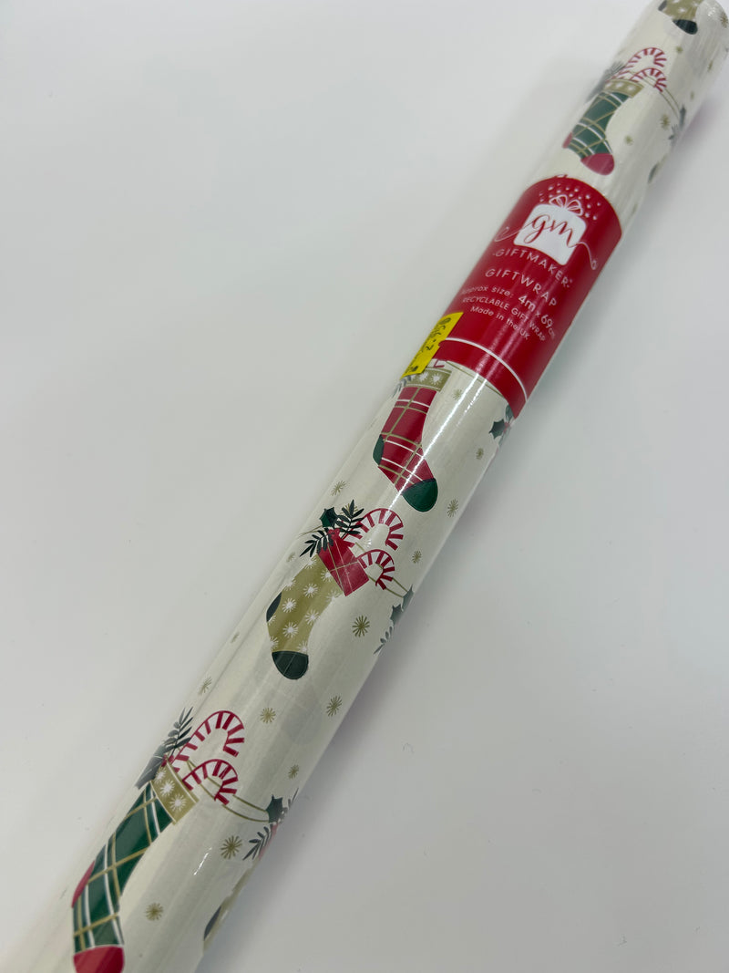 NEW IG Design Christmas Gift Wrap Roll  4M x 69cm