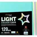 CampAp Premium Light Color Card Stock 120gsm Assorted 5 Colors A4 - Pack of 100