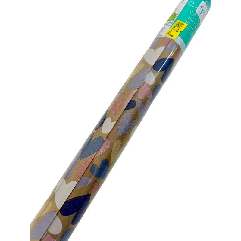 NEW IG Design Everyday Birthday Kraft Gift Wrap Roll  2M x 69cm