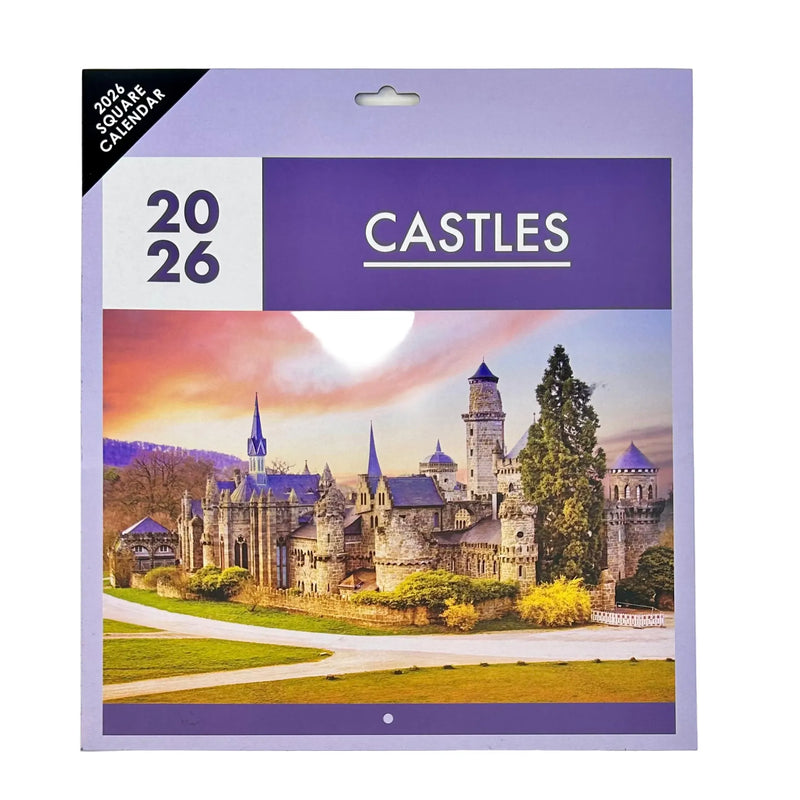 NEW IG Design 2026 Square Wall Calendar with Pictures - Castles
