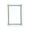 Gift Card Tag Plain White with Simple Gold Border 6x8cm - Pack of 1
