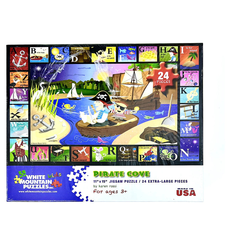 White Mountain Puzzles Pirate Cove Jigsaw XL Puzzle 24 Pieces