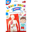 NEW IG Design Learn Your Body Body Board & Puffy Sticker Sheets - A4
