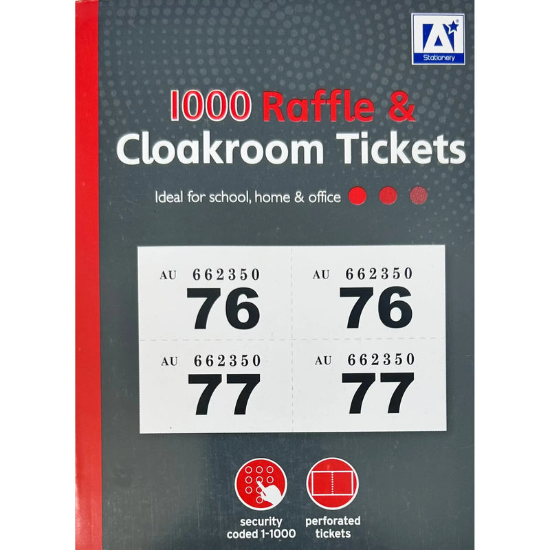 K Raffle Book Design Group Raffle & Cloakroom Ticket Book / 1-1000 – Istiklal Library