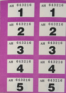 Design Group Raffle & Cloakroom Ticket Book / 1-1000