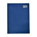 Bassile 2024 Hard Cover Daily Desk Diary A4 - Assorted Colors
