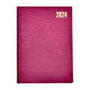 Bassile 2024 Hard Cover Daily Desk Diary A4 - Assorted Colors