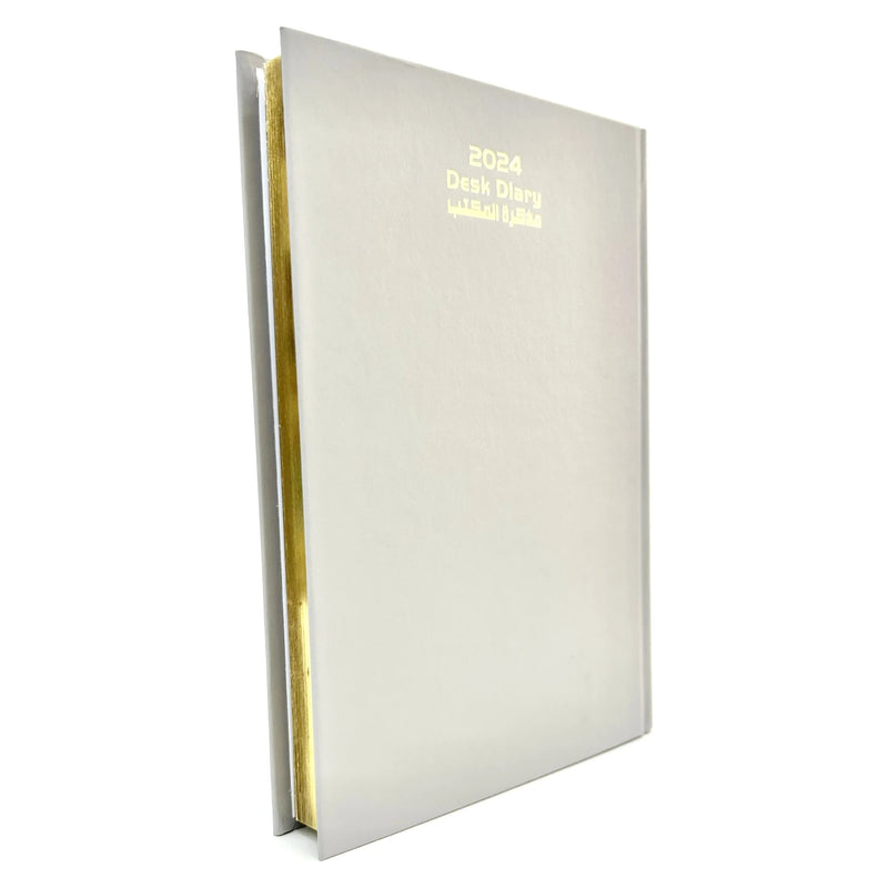 Bassile 2024 Hard Cover Daily Diary with Gilded Edge A5 Assorted Colors