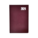 Bassile 2024 Hard Cover Daily Diary with Ledger/Accounting Column  A5