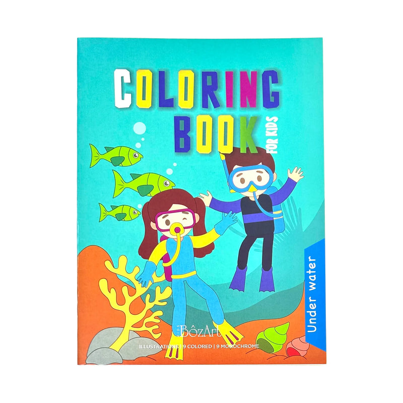 Bassile Bozart Children Coloring Books - 9 Illustrations