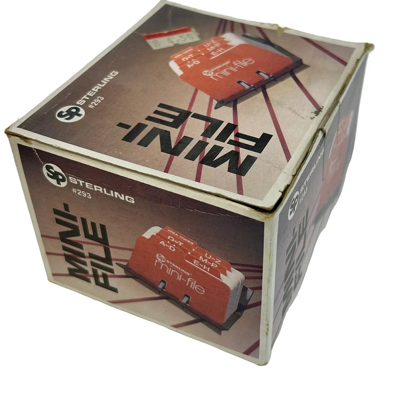 Vintage SP Sterling Address & Numbers Desk Mini-File