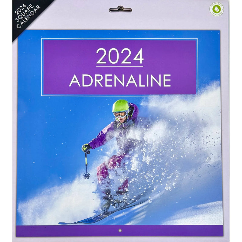IG Design 2024 Square Wall Calendar with Pictures - Adrenaline