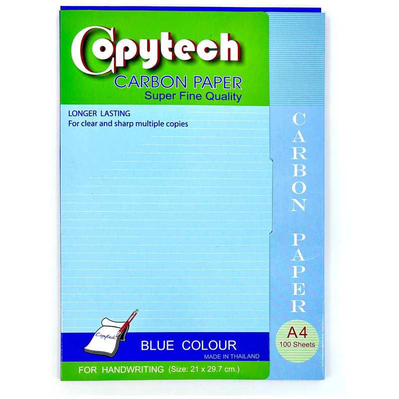 Copytech Economy A4 Handwriting Carbon Paper Blue - Pack of 100