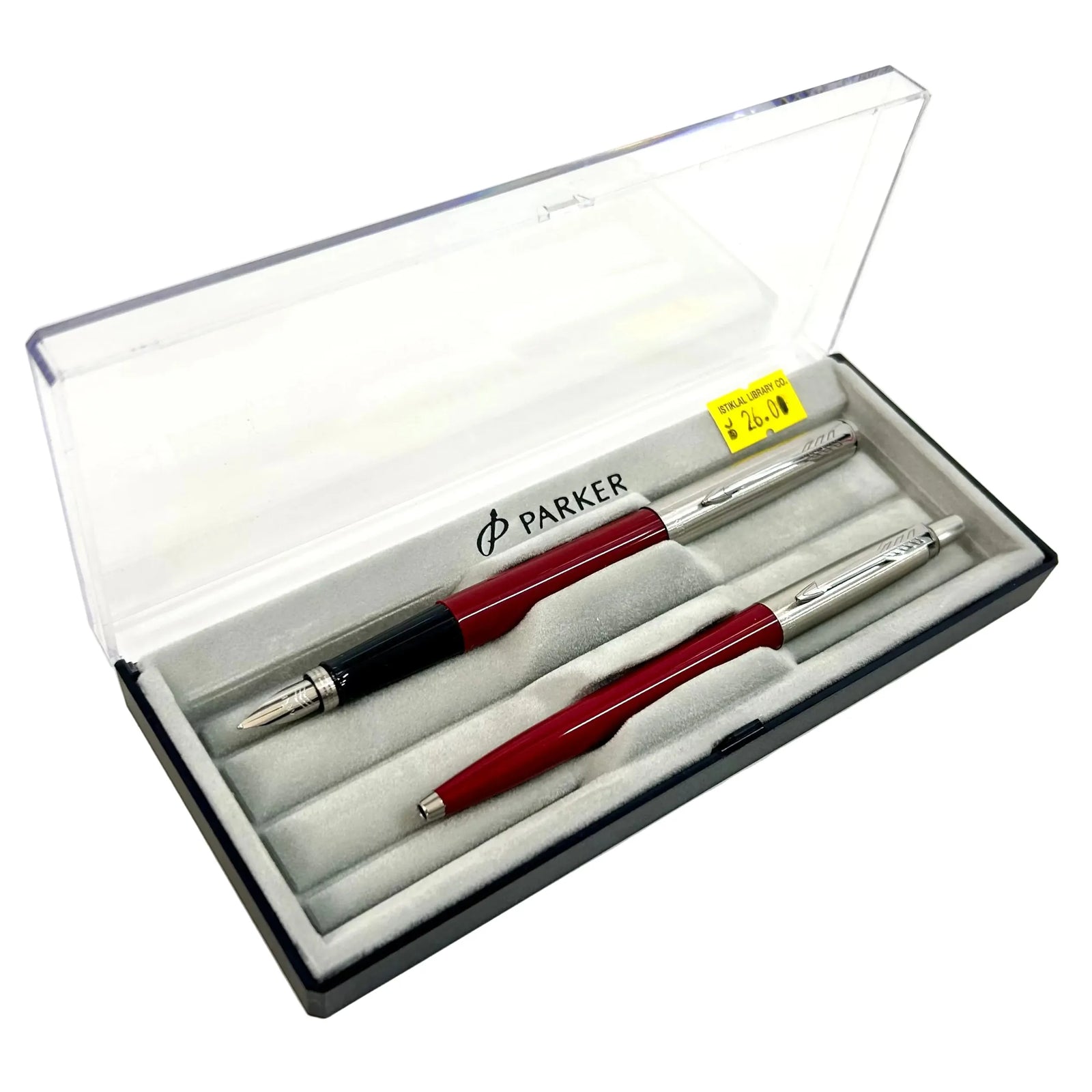 Parker Jotter Original Classic CT Ballpoint + Fountain Pen Set - Red Parker Jotter Original Classic CT Ballpoint + Fountain Pen Set - Red