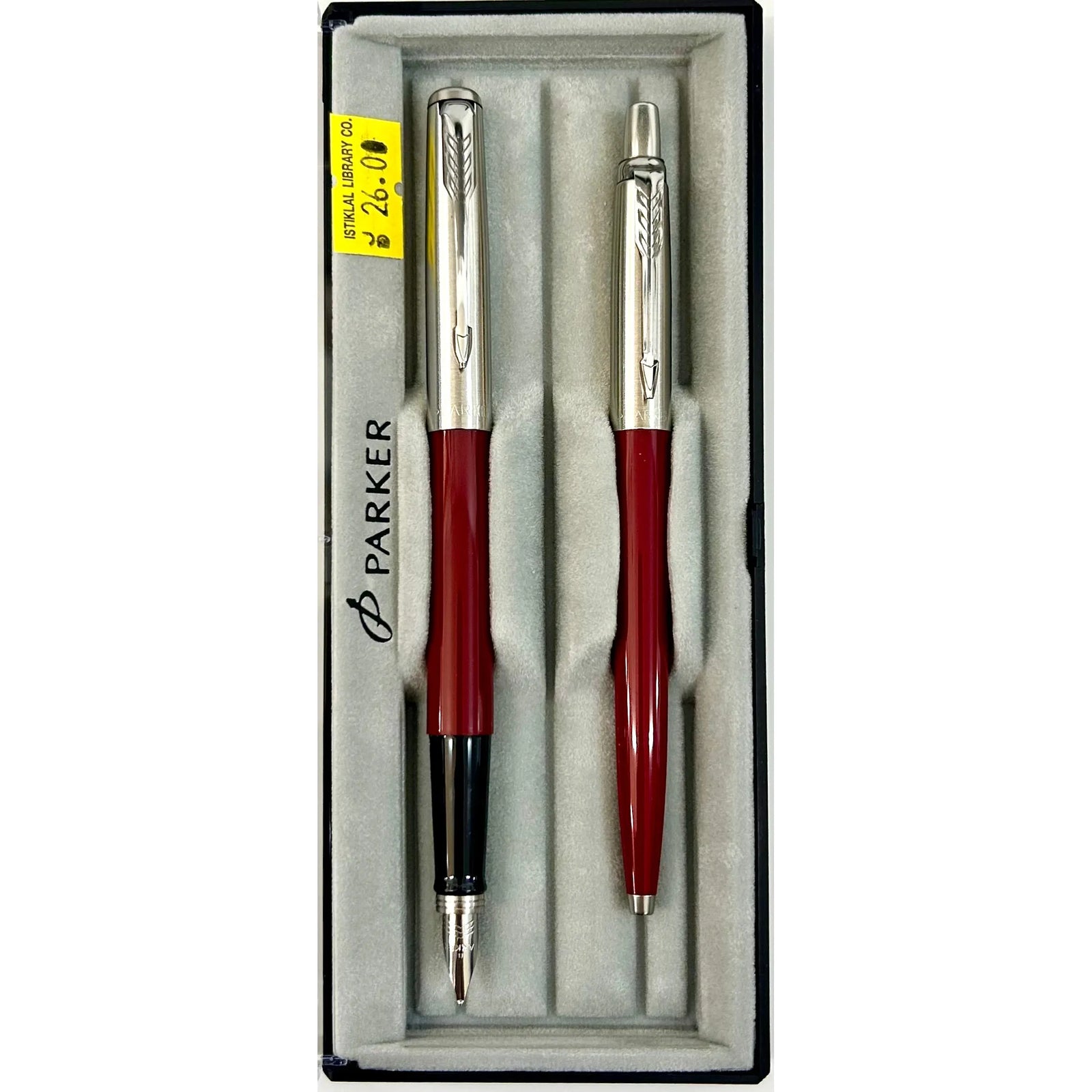 Parker Jotter Original Classic CT Ballpoint + Fountain Pen Set - Red Parker Jotter Original Classic CT Ballpoint + Fountain Pen Set - Red