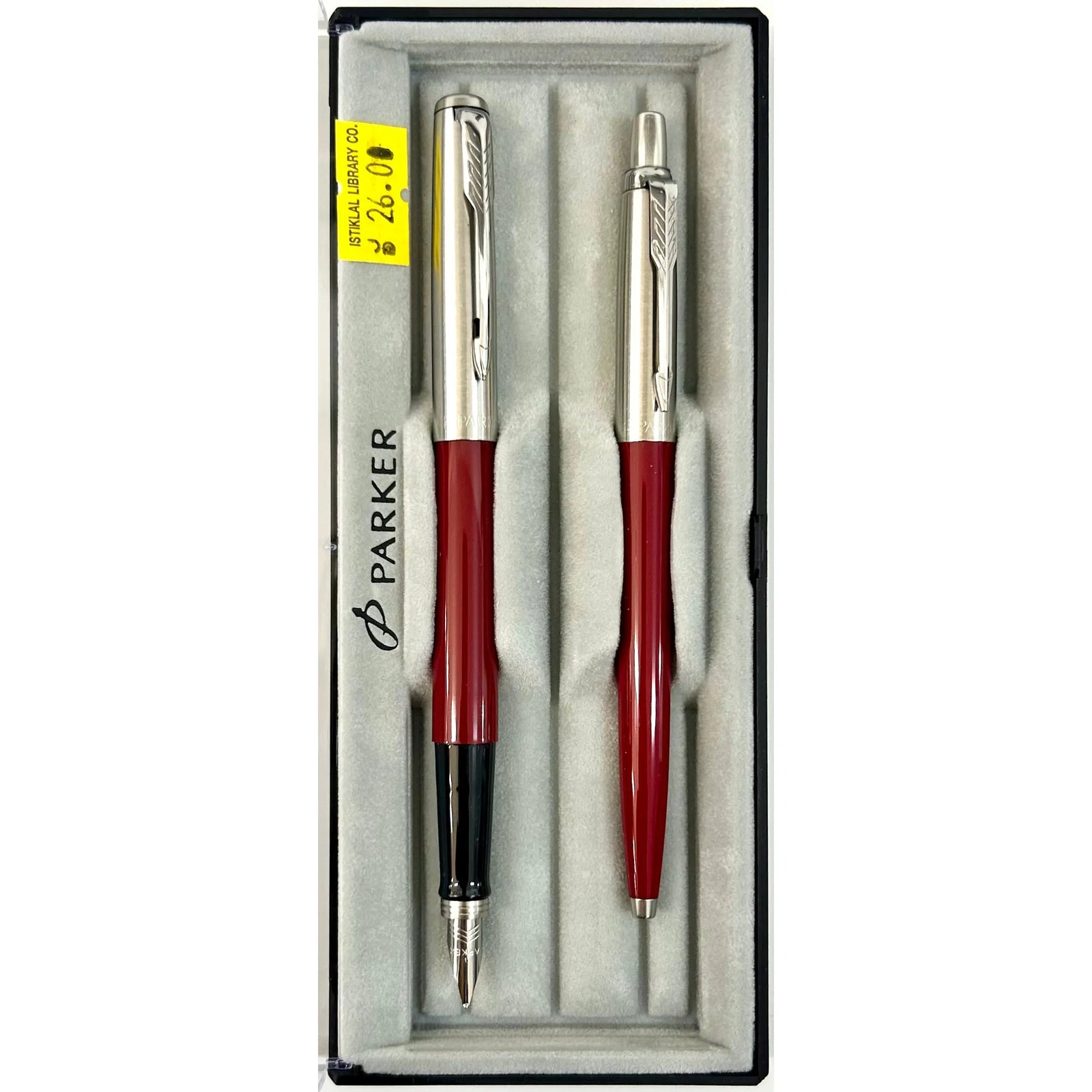 Parker Jotter Original Classic CT Ballpoint + Fountain Pen Set - Red Parker Jotter Original Classic CT Ballpoint + Fountain Pen Set - Red