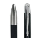 قلم حبر جاف باركر أي أم بروفايل أسود لامع ملقط كروم