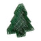 طقم عرض خاص سلة معدنية ملونة متوسط الحجم شكل شجرة الميلاد سعة ٣
