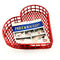 Special Offer Season's Ornamental Vinyl Coated Wire Craft Basket Small Size Single - Heart