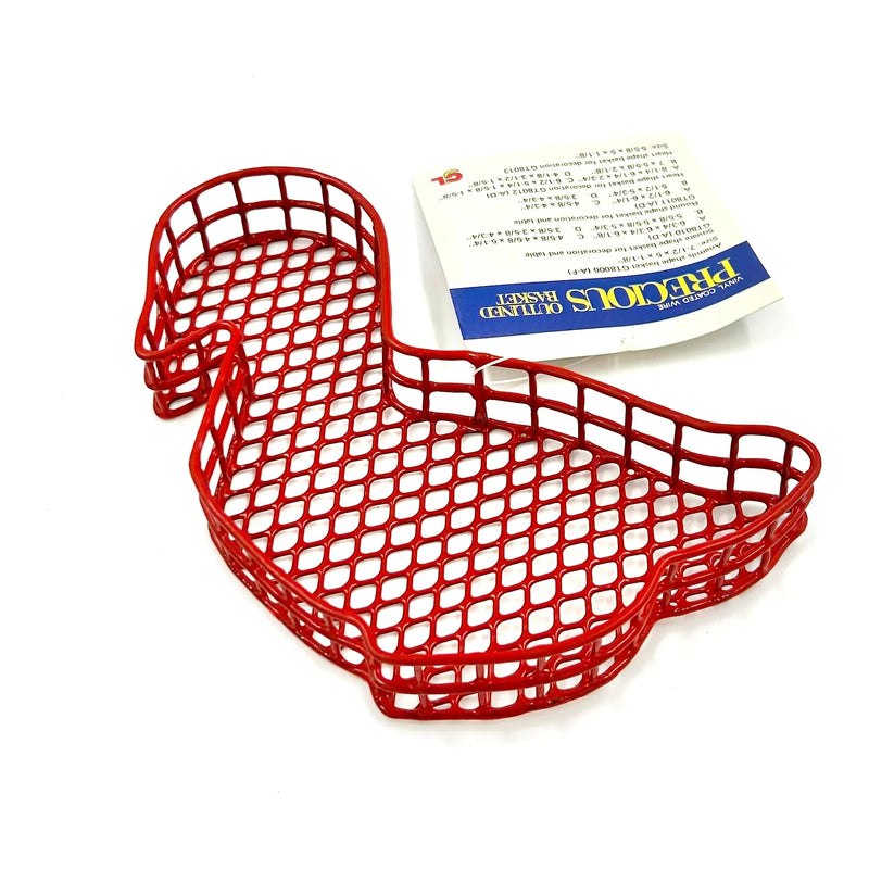 Special Offer Animals Vinyl Coated Wire Craft Baskets Single - Duck