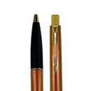 قلم حبر جاف باركر فرونتير برتقالي مسكة ذهبية