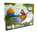 Check Point  Jordan Coloring Puzzle 60x40cm Palestine - 46pcs