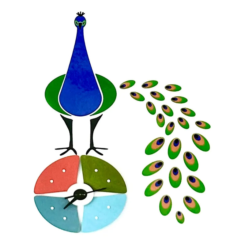 Smartdeco Removable & Repositionable Decorative Large Wall DeCal Stickers - Peacock