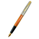 قلم حبر ريشة سائل باركر فرونتير برتقالي ذهبي
