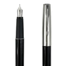 قلم حبر ريشة سائل باركر فرونتير أسود شفاف كروم