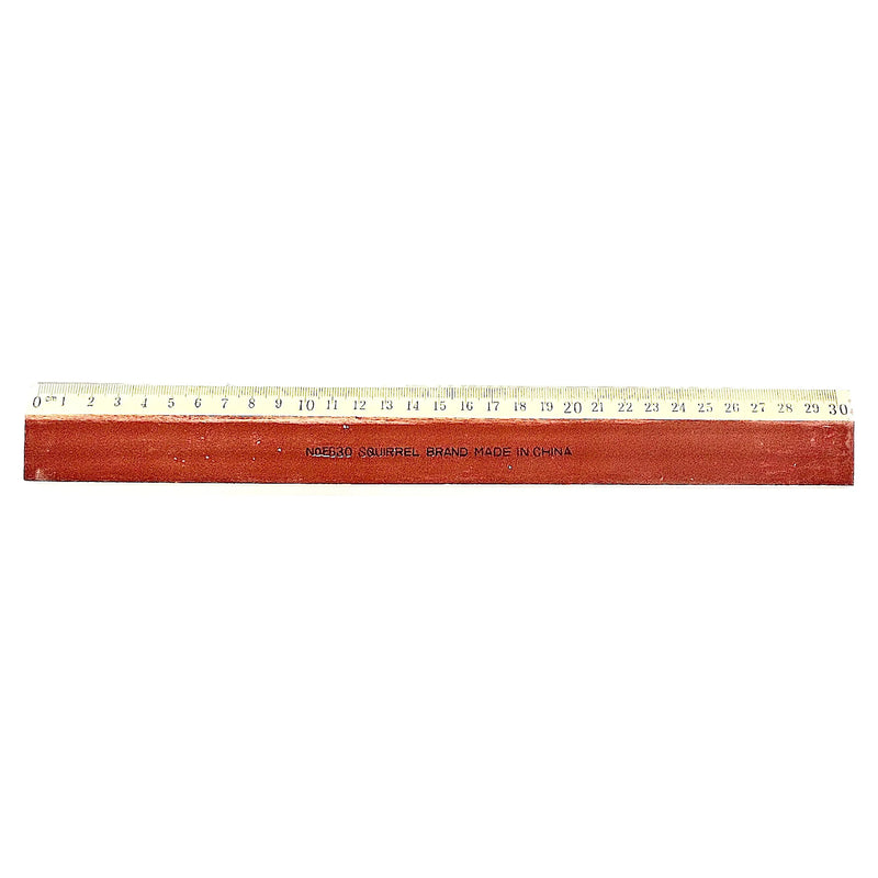 Anchor Wood Ruler with Metal Cutting Edge