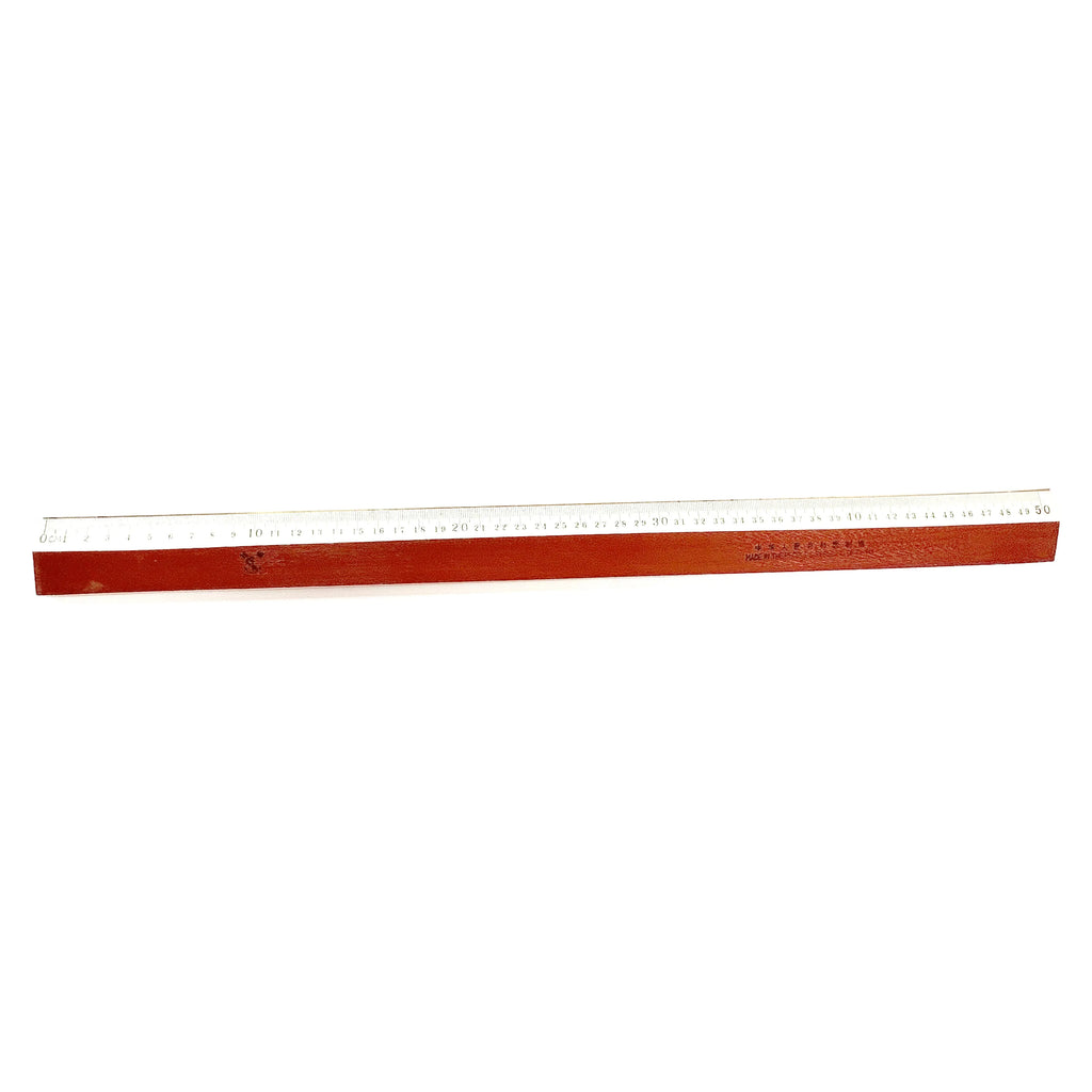 Anchor Wood Ruler with Metal Cutting Edge – Istiklal Library