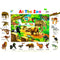 لوحة ايضاح تعليمية مصورة ملونة و مجلدة ٤٨×٣٦ سم - حديقة الحيوانات 
