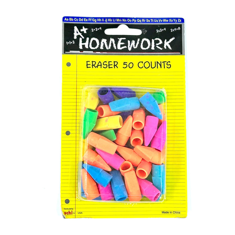UPD Pencil Topper Erasers - Pack of 50