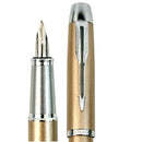 قلم حبر ريشة سائل باركر اي ام معدني مصقول كروم 