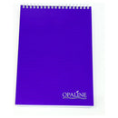 Bassile Opaline Spiral Flip Pad 70g Lined with Transparent  PVC Cover 16.7x24.5 cm