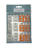 Leitz Alphabets Letters Stickers 40x20mm Assorted Colors - Pack of 50