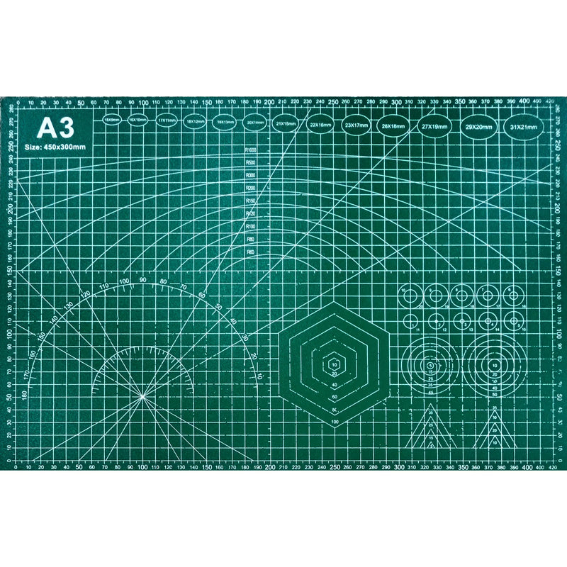 Double Sided Self Healing Cutting Mat with Grid