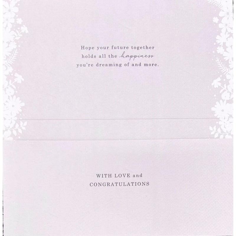 UK Greetings Wedding Money Wallets Greeting Card 18x10 cm with Envelope