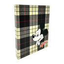 Vintage School Binders 4 Ring Laminated Heavy Duty Cardboard 32x26x4cm - Micky Mouse