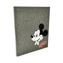 Vintage School Binders 4 Ring Laminated Heavy Duty Cardboard 32x26x4cm - Micky Mouse