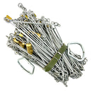 Nestle Industrial Survey Measuring Chain 250 Links & 49 Tags 50 Meter Ground Surveying Equipment with Brass Tags and Steel Handle 6mm Thickness