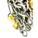 Nestle Industrial Survey Measuring Chain 250 Links & 49 Tags 50 Meter Ground Surveying Equipment with Brass Tags and Steel Handle 6mm Thickness