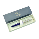 Parker Frontier Translucent Blue Chrome Trim Roller Ball Pen