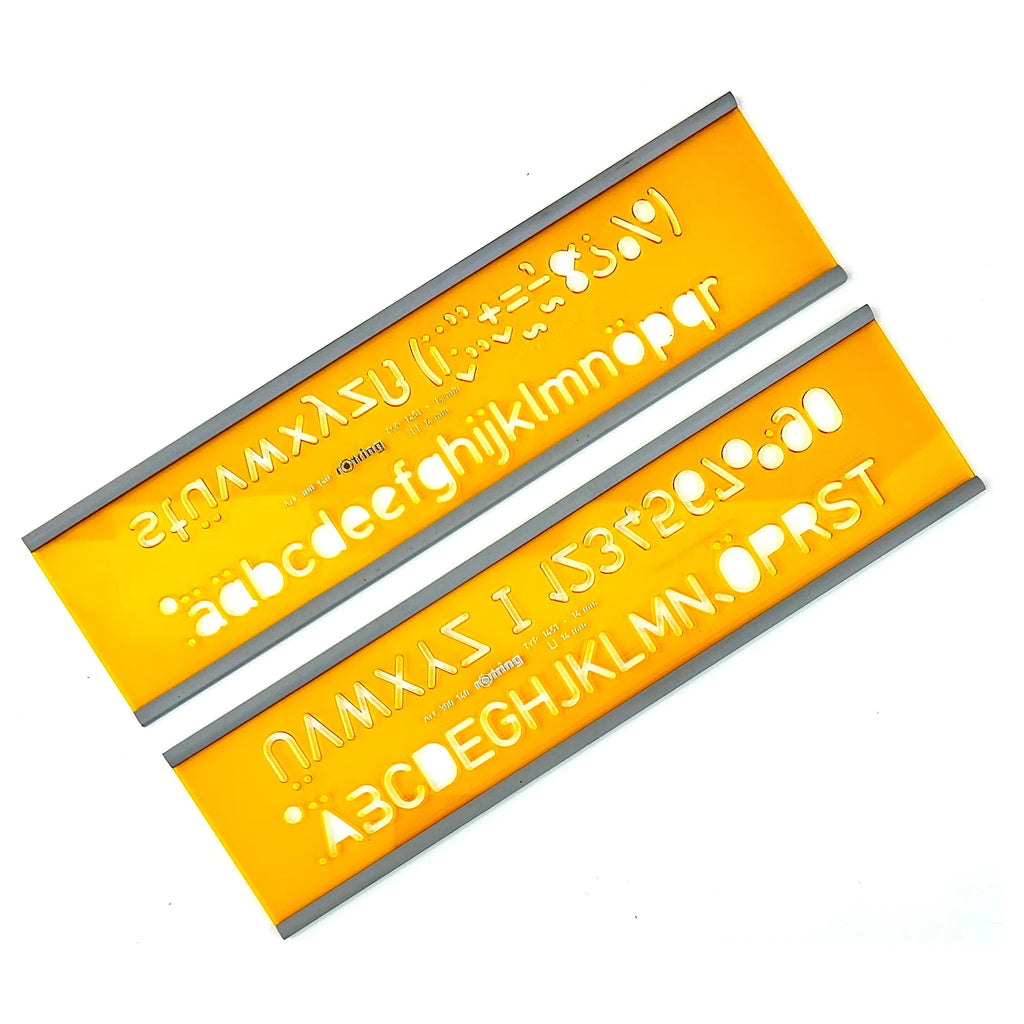 Vintage Rotring Lettering Stencil 14mm - Pack of 2 – Istiklal Library