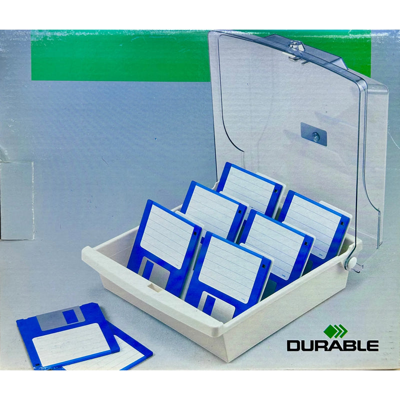 Floppy Disc Box Vintage Durable Floppy Disk Storage Box 25x22x8cm with Lock – Istiklal ...