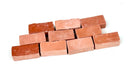 NEW Mini World Miniature Building Brick Scale 1:12 Standard 10x20mm Fire Bricks - Pack of 10