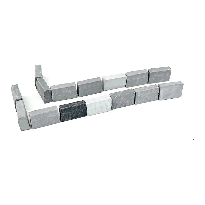 NEW Mini World Miniature Building Scale 1:24 Concrete Pavement Blocks  20x13x7mm - Pack of 15