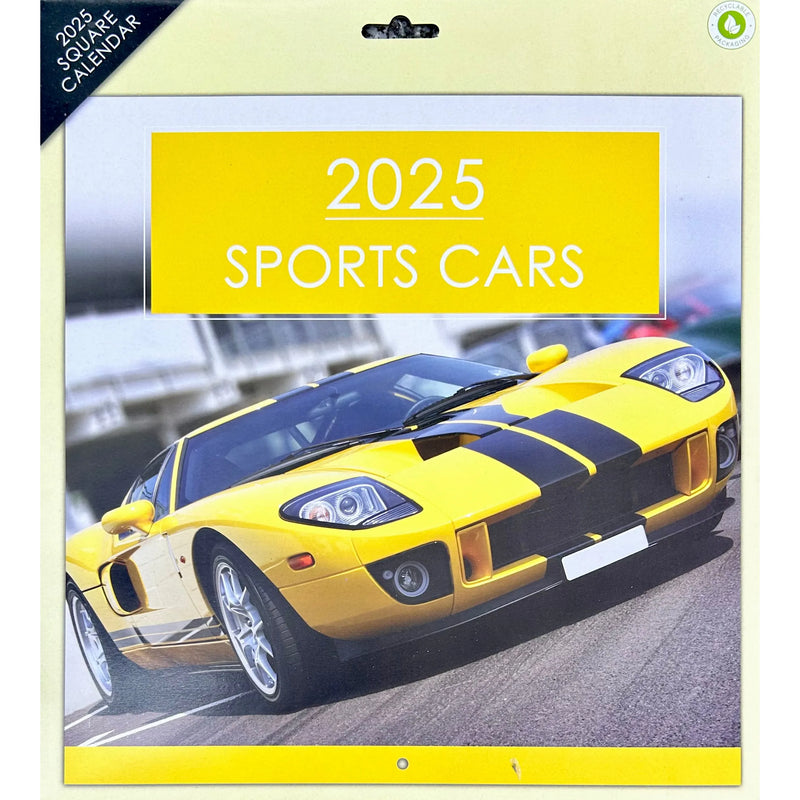 IG Design 2025 Square Wall Calendar with Pictures - Sports Cars