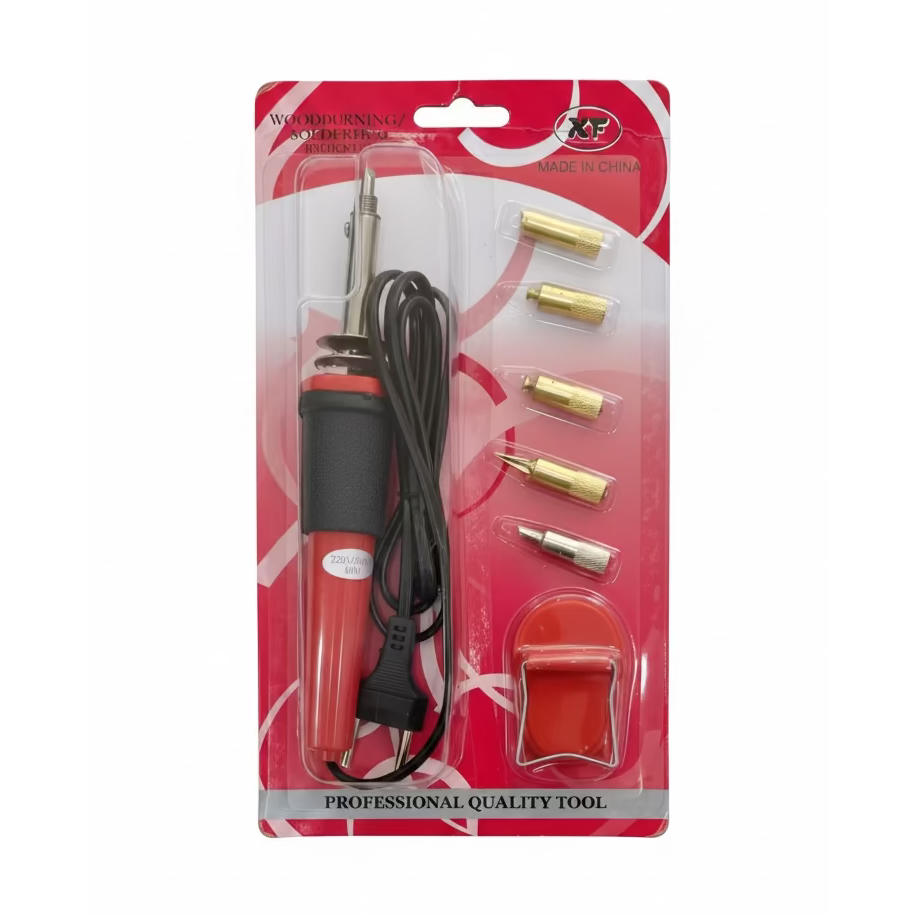ILC Wood Burning & Soldering Pen 220V-240V / 30W with 5 Heads Set ILC Wood Burning & Soldering Pen 220V-240V / 30W with 5 Heads Set